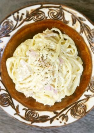 106 しもつカルボナーラ-レシピのメイン写真