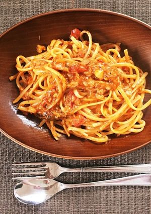サバ缶お手軽パスタ-レシピのメイン写真