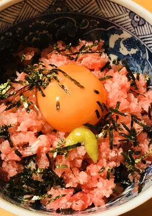 マグロのたたき丼●のりたまご＆わさび醤油-レシピのメイン写真
