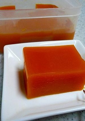 カボチャがウマい！涼の味わい水羊羹-レシピのメイン写真