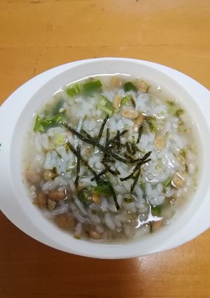 便秘の赤ちゃんに！ネバネバ粥-レシピのメイン写真