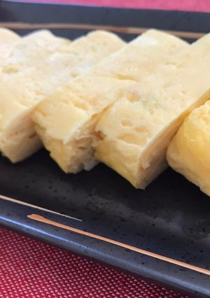 ねぎ入り甘塩っぱい卵焼き-レシピのメイン写真
