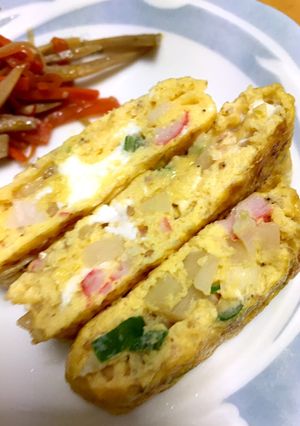 たくあん入り卵焼き-レシピのメイン写真