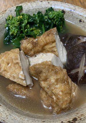 菜の花と絹揚げと椎茸の炊いたん-レシピのメイン写真