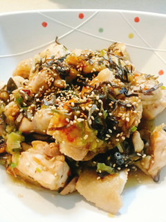 ♪鶏肉の葱塩昆布だれ♪-レシピのメイン写真