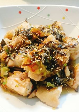 ♪鶏肉の葱塩昆布だれ♪-レシピのメイン写真
