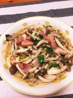 きのこたっぷり!和風スープパスタ-レシピのメイン写真