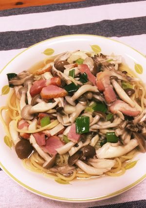 きのこたっぷり！和風スープパスタ-レシピのメイン写真