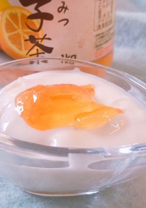 柚子茶蜂蜜ヨーグルト-レシピのメイン写真