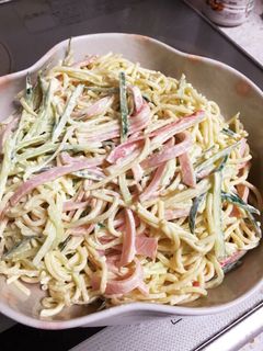 余ったパスタでマヨサラダ-レシピのメイン写真