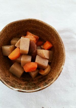 作り置き＊コロコロこんにゃくの煮物-レシピのメイン写真