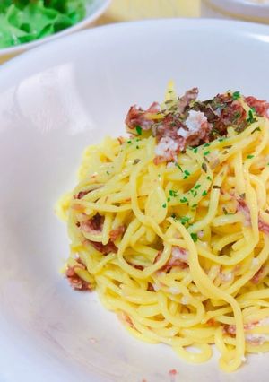 糖質ゼロ麺で！コンビーフパスタ-レシピのメイン写真