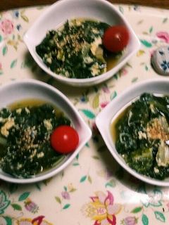 超簡単(^q^)青菜の卵とじ☺-レシピのメイン写真
