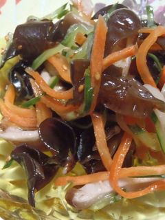 話題のキクラゲで…ダイエット中華風酢の物-レシピのメイン写真