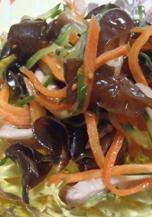 話題のキクラゲで…ダイエット中華風酢の物-レシピのメイン写真