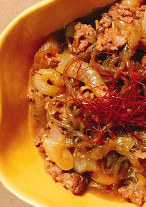新玉ねぎたっぷり☆すき煮-レシピのメイン写真