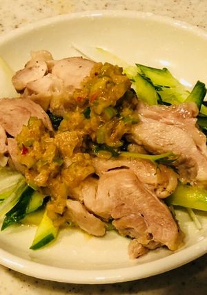 ピリ辛ネギと生姜の香味ゴマだれ-レシピのメイン写真