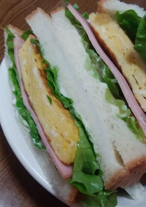 ふんわり卵焼きサンド-レシピのメイン写真