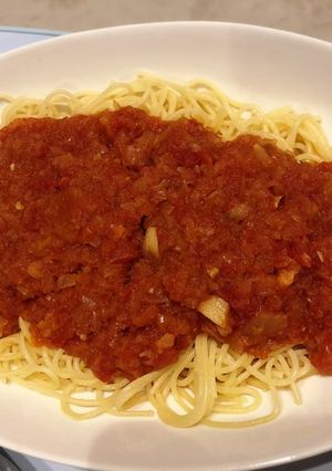 アラビアータ風トマトパスタ-レシピのメイン写真