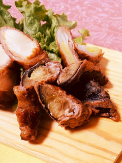 肉巻き ナス・ネギ・厚揚げ-レシピのメイン写真