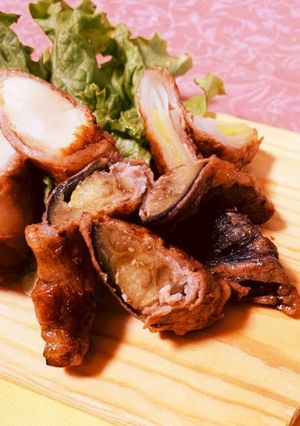 肉巻き ナス・ネギ・厚揚げ-レシピのメイン写真