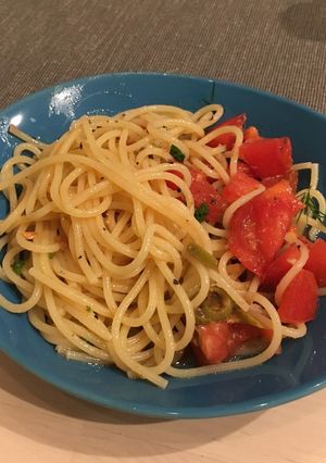 トマトとアンチョビの冷製パスタ-レシピのメイン写真