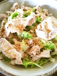 春キャベツと新玉葱と豚しゃぶの辛子酢醤油-レシピのメイン写真