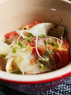 夏に!トマトとガリのさっぱりサラダ-レシピのメイン写真