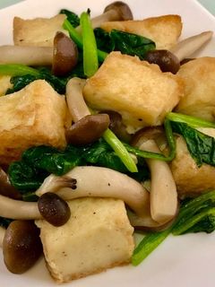 ほうれん草としめじと厚揚げのバターソテー-レシピのメイン写真