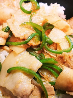 豚バラピーマン丼-レシピのメイン写真