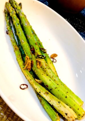 アスパラまるごと ペペロンチーノ風-レシピのメイン写真