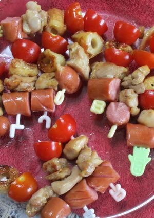 子供が喜ぶピックで串さしの焼き鳥‼旨い❢-レシピのメイン写真