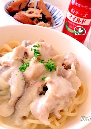 レンジで簡単♡鶏肉とキノコのクリーム煮-レシピのメイン写真