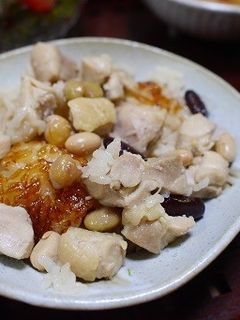 鶏肉とお豆のおこわ-レシピのメイン写真