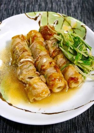 簡単！竹輪のチーズ肉巻き☆白だし煮-レシピのメイン写真