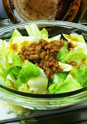 春キャベツの納豆サラダ-レシピのメイン写真