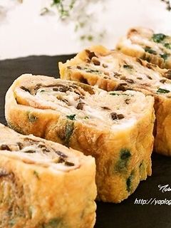塩昆布とニラのほんのり甘い☆卵焼き-レシピのメイン写真