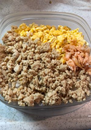 鶏そぼろ三色弁当-レシピのメイン写真