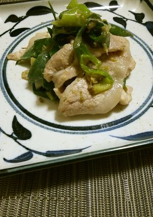 九条ねぎと豚肉のふき味噌炒め-レシピのメイン写真