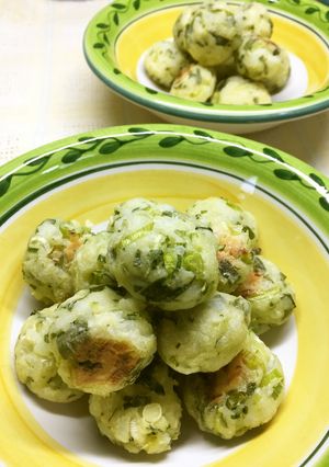 九条ねぎの焼きライスボール-レシピのメイン写真