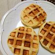メロンパン~ワッフルメーカーで焼いてみた