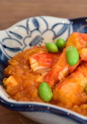 ご飯に合う！たらば蟹のチリソース炒め-レシピのメイン写真