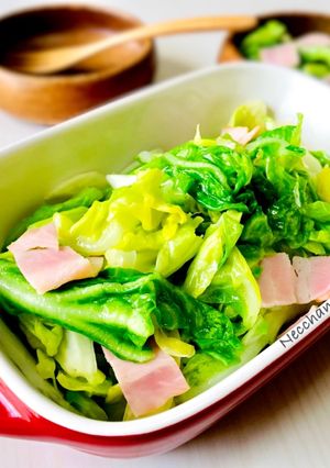 レンジで簡単！春キャベツの塩バター蒸し-レシピのメイン写真