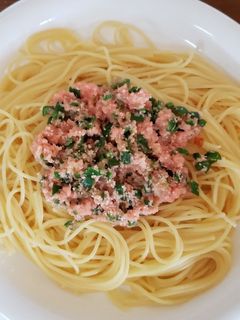 明太子スパゲティ-レシピのメイン写真