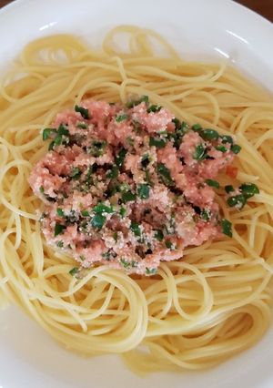 明太子スパゲティ-レシピのメイン写真