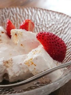 お一人おやつ*ショートケーキ風-レシピのメイン写真