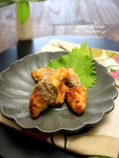 ささみの梅しそ竜田揚げ。-レシピのメイン写真