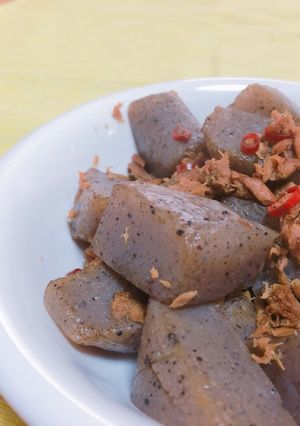ツナとこんにゃくの甘辛炒め煮-レシピのメイン写真