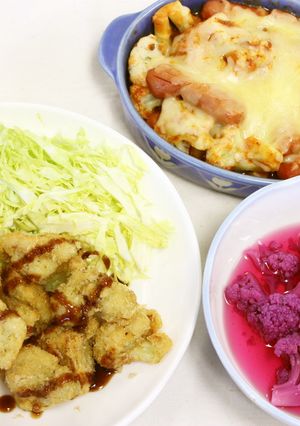 農家ママの時短☆カリフラ3品！-レシピのメイン写真