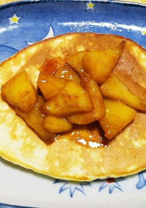 おやつにもランチにもなるパンケーキ。-レシピのメイン写真